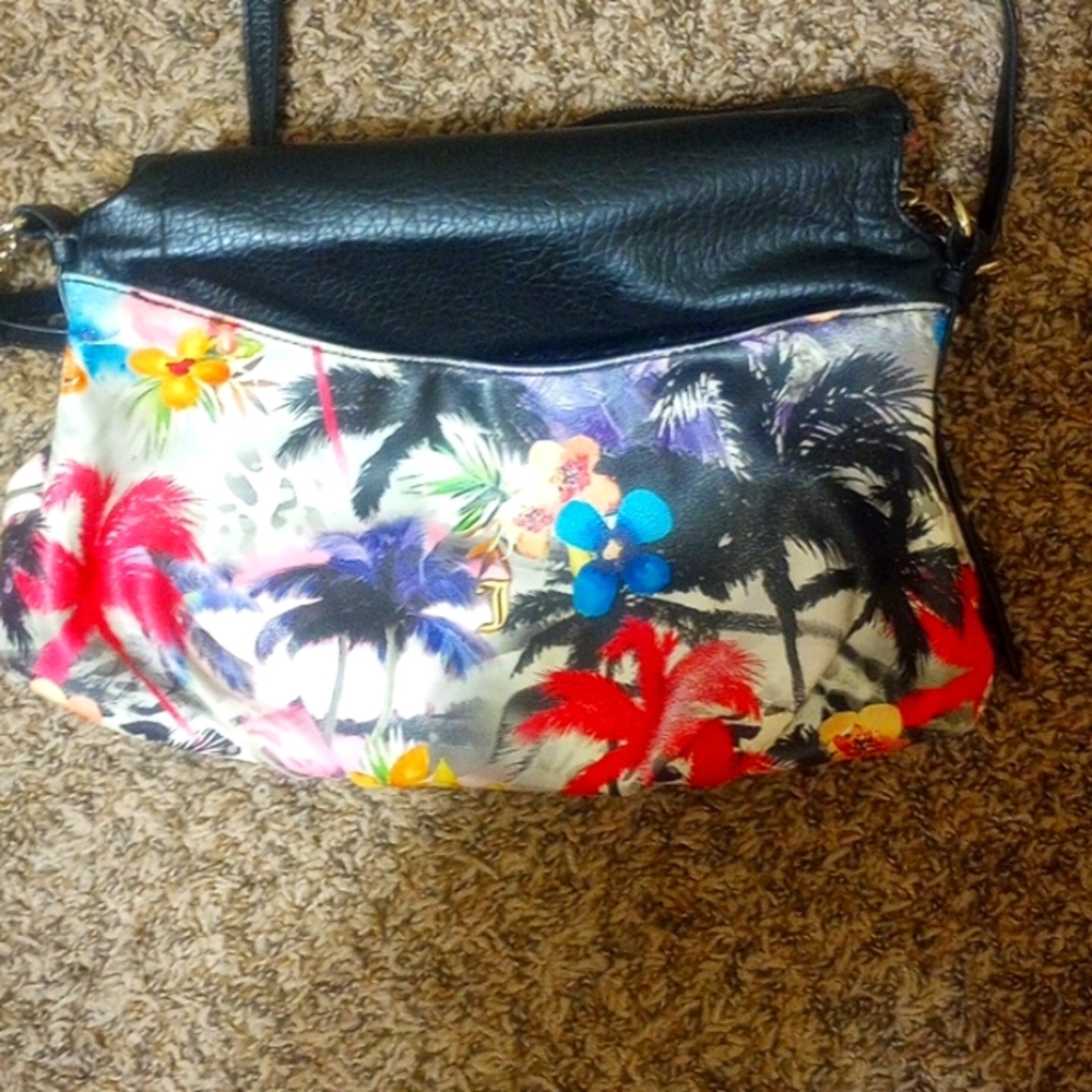 Juicy Couture Multicolor Palm Tree Crossbody Bag
